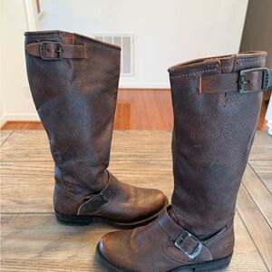 Frye Tan Leather Boots